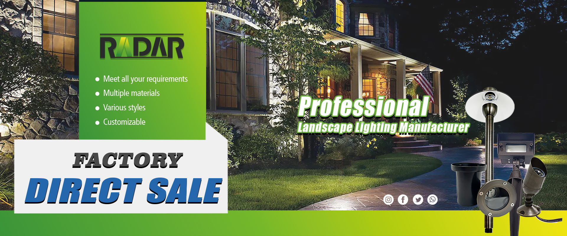 Professional Landscape Lighting Manufacturer