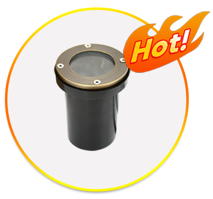 waterproof polished brass Inground Light