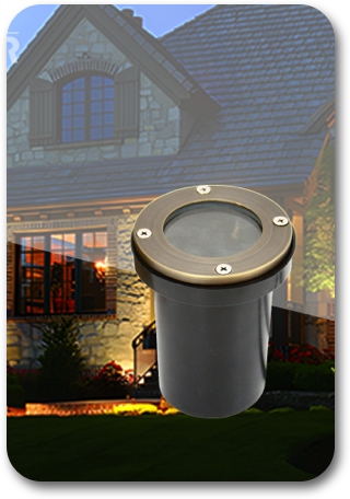 waterproof polished brass Inground Light